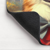 Retro Welsh Corgi Cardigan Schilderij Muismat (Hoek)