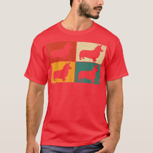 Retro Welsh Corgi Vintage Hondenliefhebber Nieuwig T-shirt