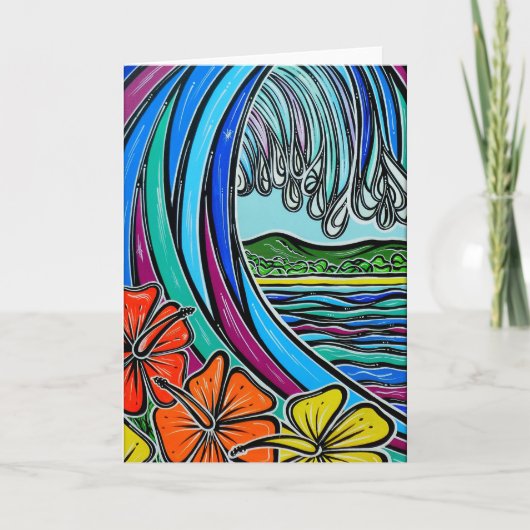 Retro Wenskaart van de Golf Kaart (Voorkant)