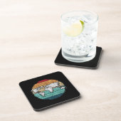 Retro-Wereldkaart Bier Onderzetter (Rechterzijde)