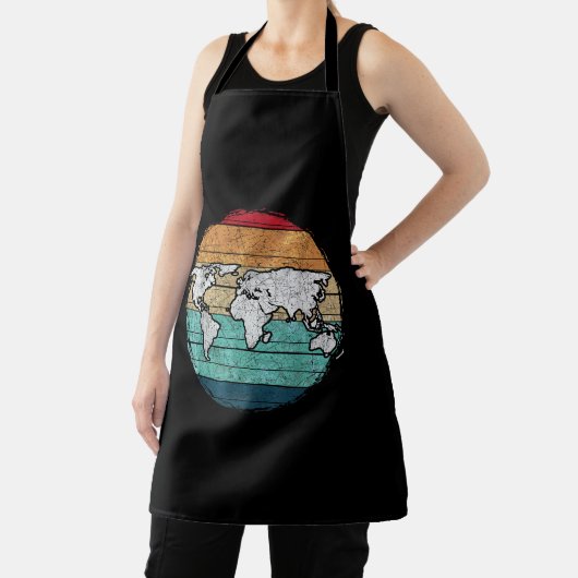 Retro-Wereldkaart Schort (Insitu)