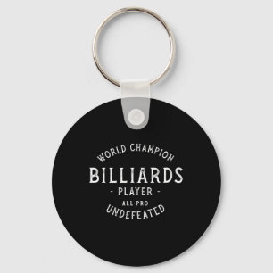 Retro wereldkampioen biljart sleutelhanger