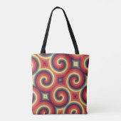 Retro-werveldromenlandschap Tote Bag (Achterkant)