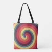 retro-werveling tote bag (Achterkant)