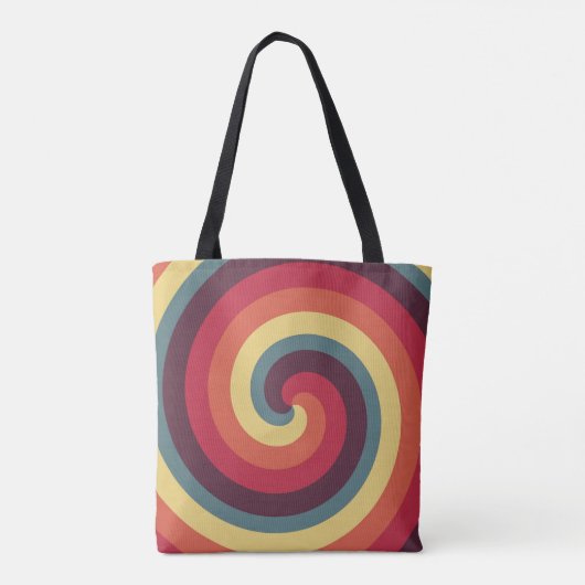 retro-werveling tote bag (Achterkant)