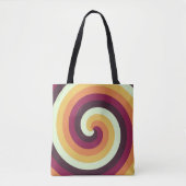 retro-wervelvortex tote bag (Voorkant)