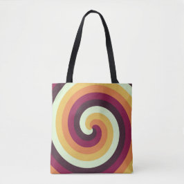 retro-wervelvortex tote bag