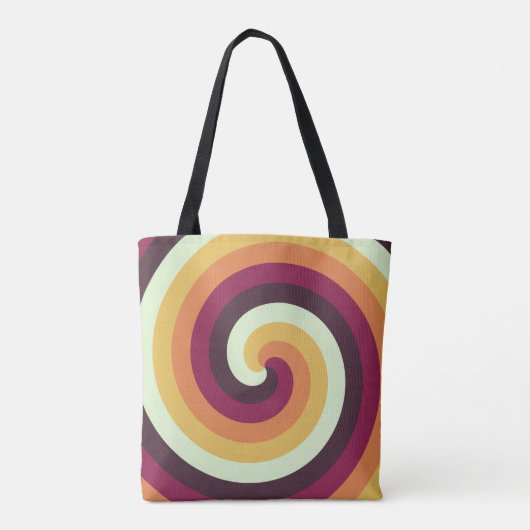 retro-wervelvortex tote bag (Achterkant)