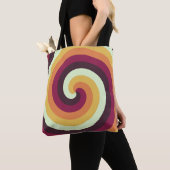 retro-wervelvortex tote bag (Dichtbij)