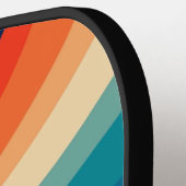 Retro wervelwind kleurrijk pickleball paddle (Links Detail)