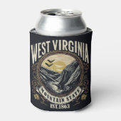 Retro West Virginia Blikjeskoeler (Blikje Voorkant)