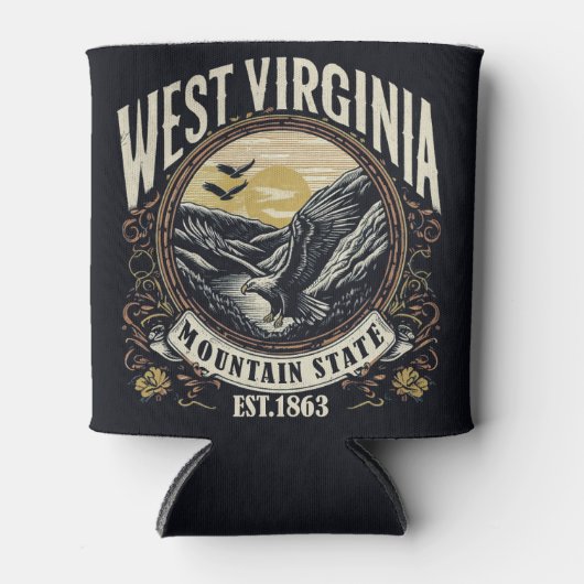 Retro West Virginia Blikjeskoeler (Voorkant)