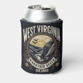 Retro West Virginia Blikjeskoeler (Blikje Achterkant)