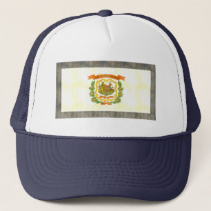 Retro West Virginia Flag Trucker Pet