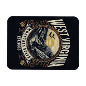 Retro West Virginia Magneet (Horizontaal)