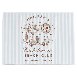 Retro Western  Blauw Bachelorette Groot Cadeauzakje