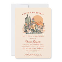 Retro Western Desert | Bruiloftsuitnodiging