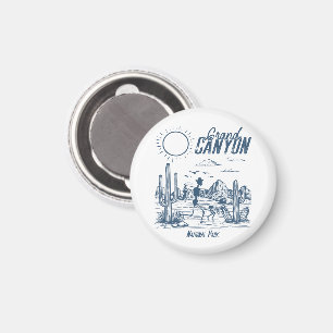 Retro Western Grand Canyon National Park Vallei Magneet