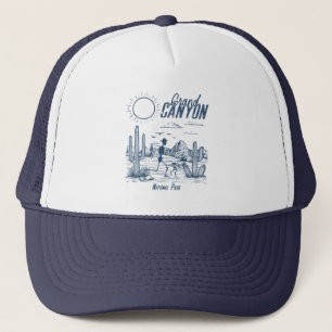 Retro Western Grand Canyon National Park Vallei  Trucker Pet