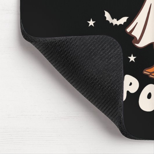 Retro Western Halloween Cute Ghost Funny Boot Scoo Muismat (Hoek)