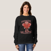 Retro Western Howdy Valentine Cowgirl Valentines D Trui (Voorkant volledig)