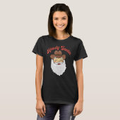Retro Western Kerstkerstfeest H T-shirt (Voorkant volledig)
