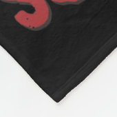 Retro Western Merry Squatchmas Funny Bigfoot Santa Fleece Deken (Hoek)