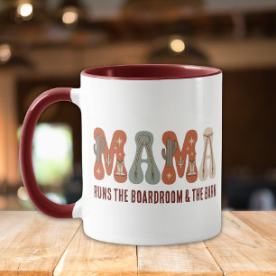 Retro Western Moeder Cowgirl Mama Kantoor Koffie Mok