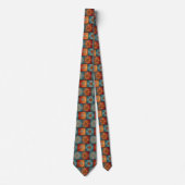 Retro Western-stijl tegelpatroon Stropdas (Voorkant)