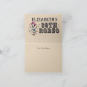 Retro Westerne 30e Rodeo Verjaardag Bedankkaart (Binnen)