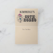 Retro Westerne 50ste Rodeo Verjaardag Bedankkaart (Binnen)