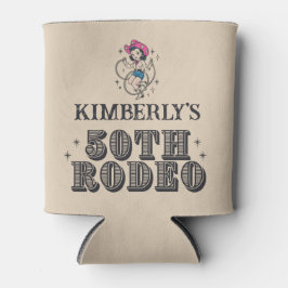 Retro Westerne 50ste Rodeo Verjaardag Blikjeskoeler