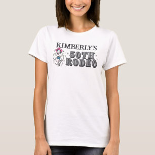 Retro Westerne 50ste Rodeo Verjaardag T-shirt