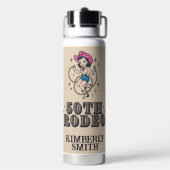 Retro Westerne 50ste Rodeo Verjaardag Waterfles (Achterkant)