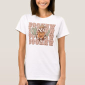 Retro Westerne Cowboy Ghost Boo Haw Halloween T-shirt (Voorkant)