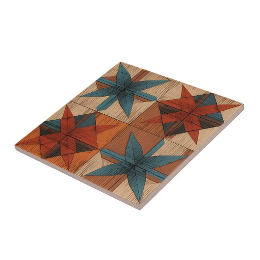 Retro Westerne keramische Tegel Tegeltje (Zijkant)