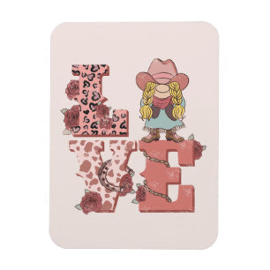 Retro Westerne Love Magneet