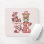 Retro Westerne Love Muismat (Met muis)