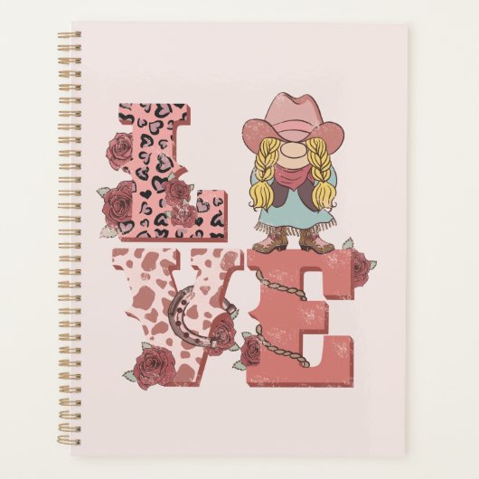 Retro Westerne Love Planner (Voorkant)