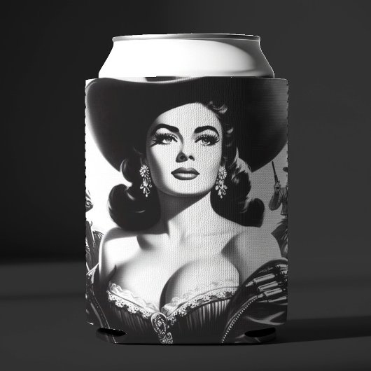 Retro Westerne Pin-up Blikjeskoeler