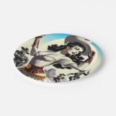 Retro Westerne Pin-up Papieren Bordje (Gekanteld)