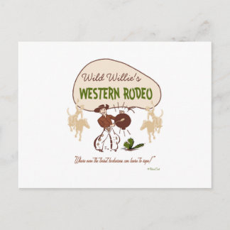 Retro 'Westerne Rodeo Briefkaart
