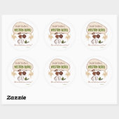 Retro 'Westerne Rodeo' Ronde Sticker (Vel)
