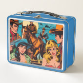 Retro Westerne striptekeningen (Voorkant)