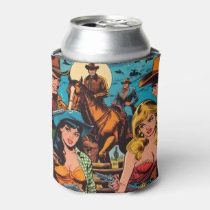 Retro Westerne striptekeningen Blikjeskoeler