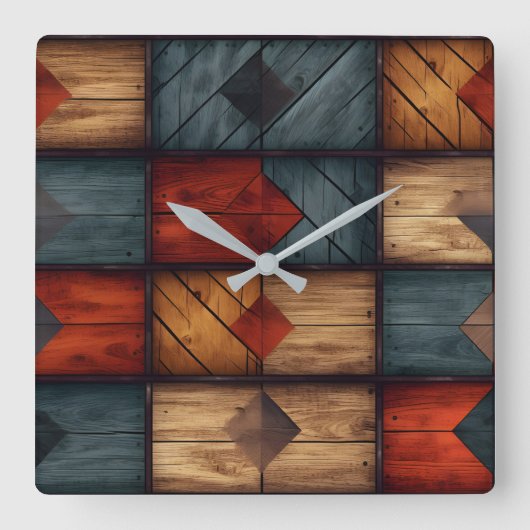 Retro Westerne wandklok (Voorkant)