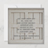 retro westerse cowboy bruiloft kaart (Achterkant)