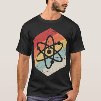 Retro Wetenschap Atoom Icoon vriend T-shirt