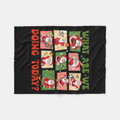 Retro What Are We Doing Today Santa Pe Teacher Tea Fleece Deken (Voorkant (Horizontaal))