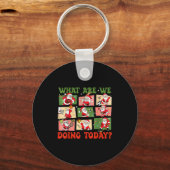 Retro What Are We Doing Today Santa Pe Teacher Tea Sleutelhanger (Voorkant)